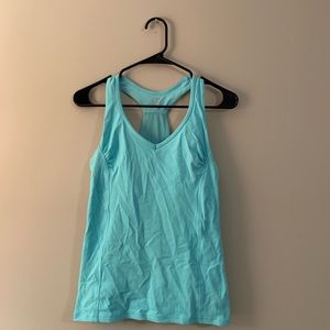 Light Blue Workout Sport Bra Tank